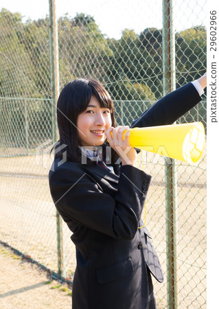 初中女孩制服支持擴音器 29602966