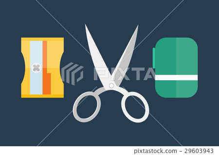 Stationery equipment handle shape line work art 29603943