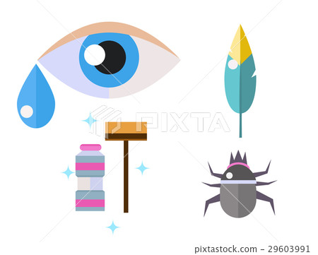 Allergy symbols disease healthcare tablets viruses 29603991