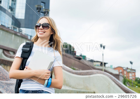 Student with tablet pc Student with tablet pc 29605726