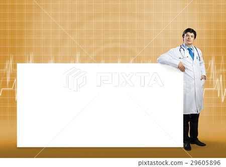 Doctor with banner Doctor with banner 29605896