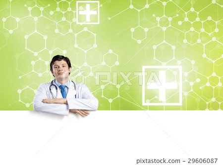 Doctor with banner 29606087
