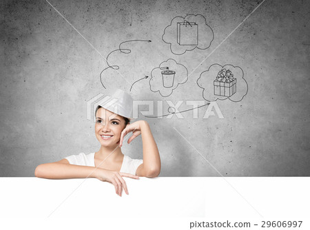 Girl with banner Girl with banner 29606997