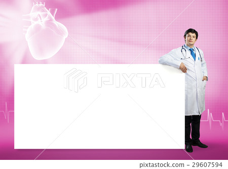 Doctor with banner Doctor with banner 29607594