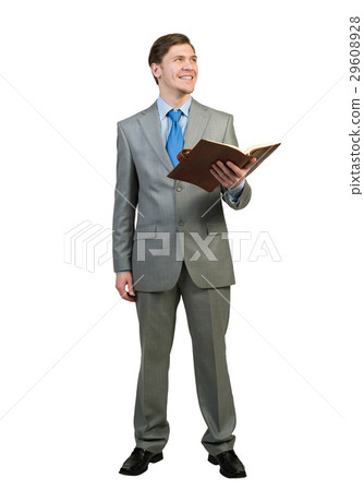 Businessman reading book Businessman reading book 29608928