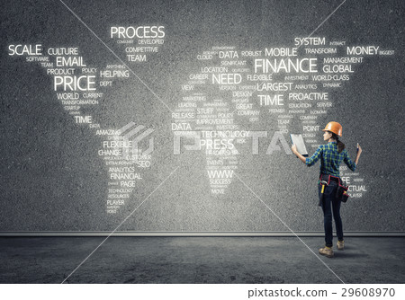 Construction concept and globalization 29608970