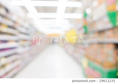 Abstract blur supermarket 29611235