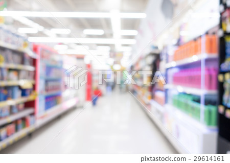Abstract blur supermarket 29614161