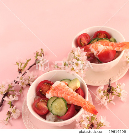 Festive colorful scattered sushi Festive colorful scattered sushi 29614306