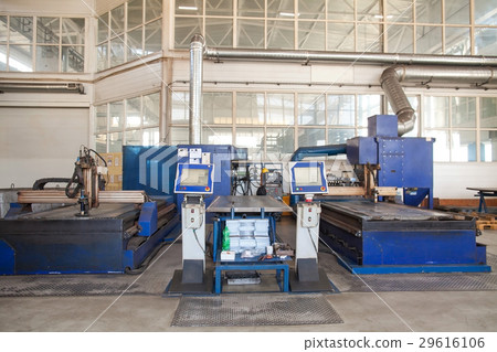 the modern powerful metal cutting laser mashine at the modern powerful metal cutting laser mashine at 29616106
