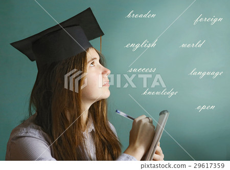 student linguist girl study english language student linguist girl study english language 29617359