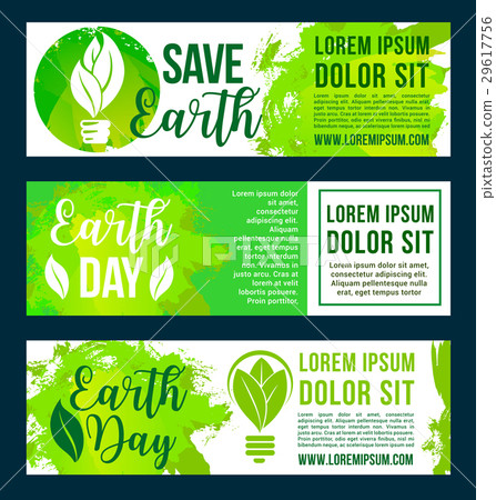 Save nature and earth environment vector banners Save nature and earth environment vector banners 29617756