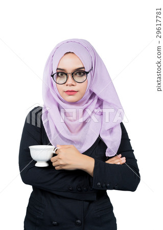 Beautiful modern Young Asian Muslim business woman 29617781