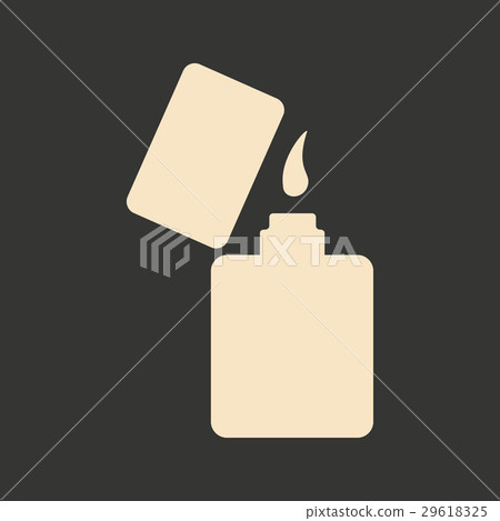 Flat in black and white mobile application lighter Flat in black and white mobile application lighter 29618325