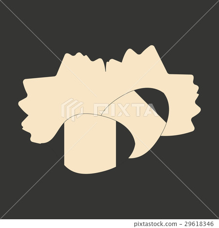 Flat in black and white mobile application pine 29618346