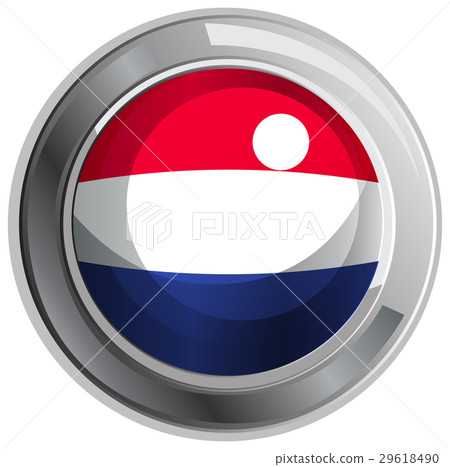 Round badge for Netherland flag 29618490