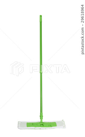 Green mop isolated Green mop isolated 29618964