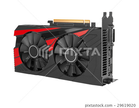 computer video card isolated computer video card isolated 29619020