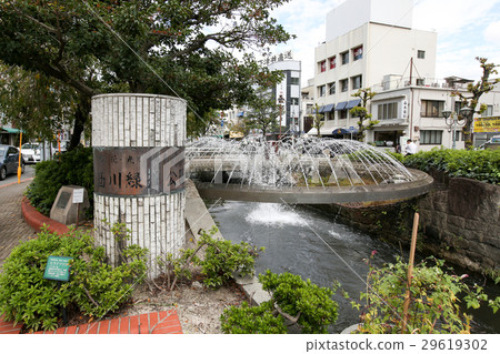 Okayama city Nishikawa · Edogawa garden road park early fall 29619302