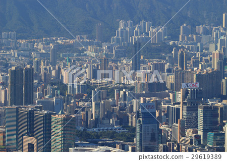 Residential building vew from the peak Residential building vew from the peak 29619389