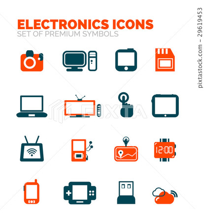 Set of electronics icons Set of electronics icons 29619453