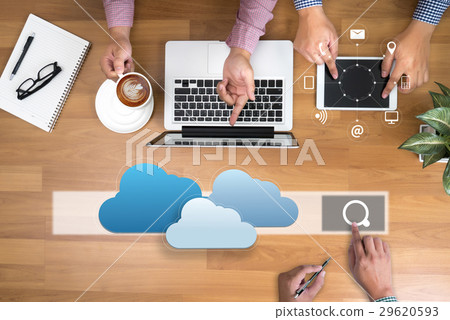 Cloud Computing diagram Network Data Service 29620593