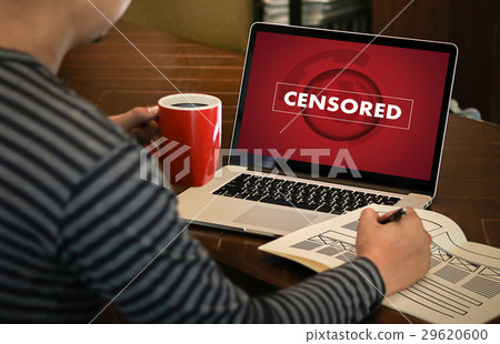 CENSORED  Businessman at work. Close-up top 29620600