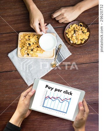 PPC - Pay Per Click concept Businessman concept 29620732