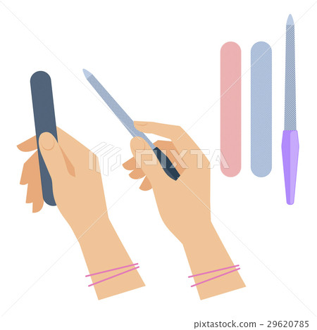 Woman's hand with manicure accessory 29620785