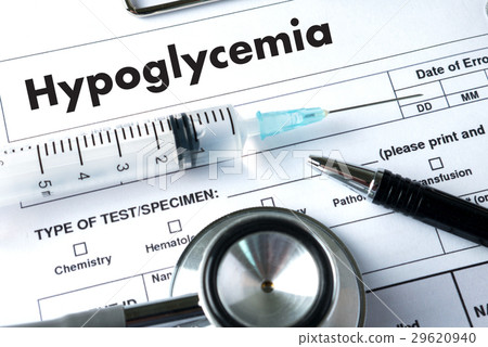 Hypoglycemia Printed Diagnosis Medical Concept Hypoglycemia Printed Diagnosis Medical Concept 29620940