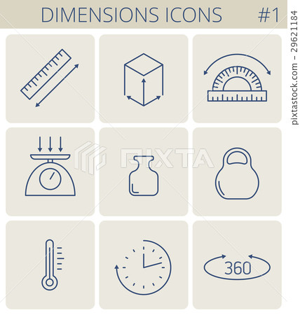 Dimensions and measure line symbols. Dimensions and measure line symbols. 29621184