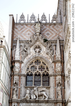 Facade of Porta della Carta 29622342