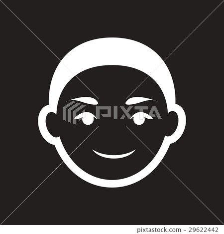 stylish black and white icon Indian boy stylish black and white icon Indian boy 29622442