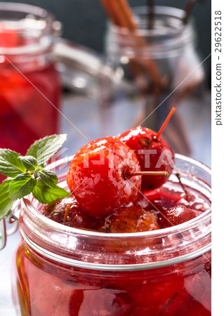 Homemade pickled crabapples in syrup 29622518