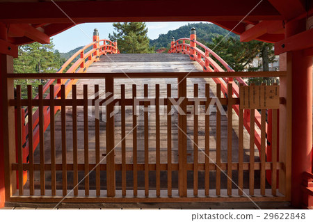 Front of the bridge of Itsukushima Shrine, Miyajima, Hiroshima 29622848