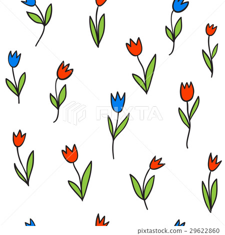 Seamless pattern with tulips Seamless pattern with tulips 29622860