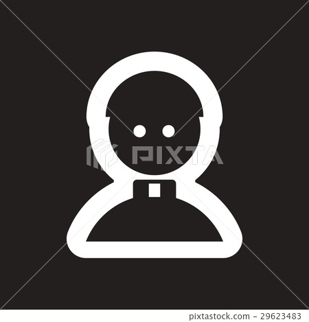 Flat icon in black and white Priest 29623483