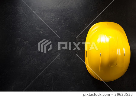 construction helmet on black construction helmet on black 29623533