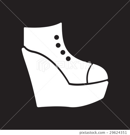 black & white platform shoes