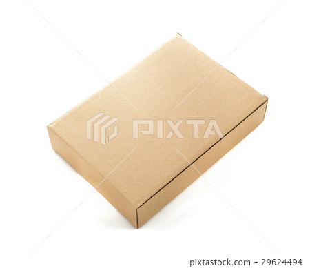 cardboard box isolated on white 29624494