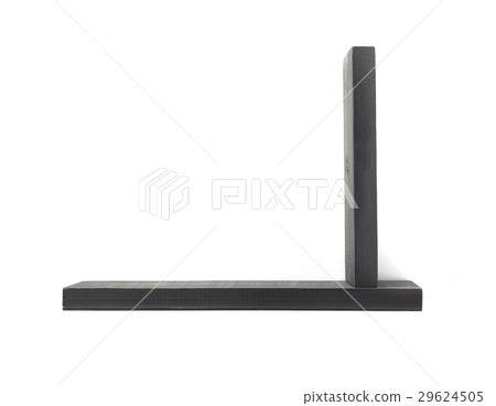 wooden shelf isolated on white 29624505