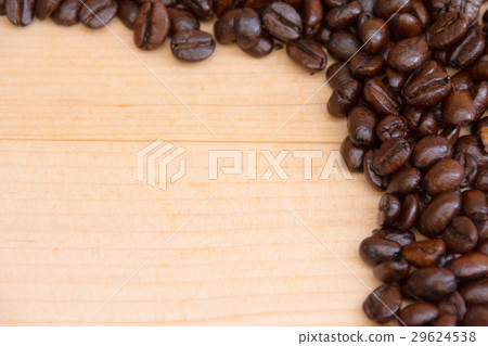 coffee beans texture on brown background coffee beans texture on brown background 29624538