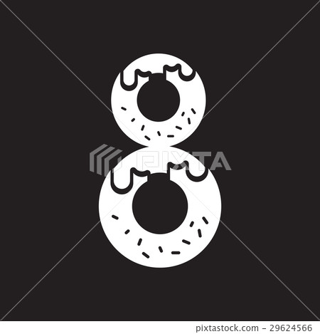 Flat icon in black and white Women's day symbol 29624566