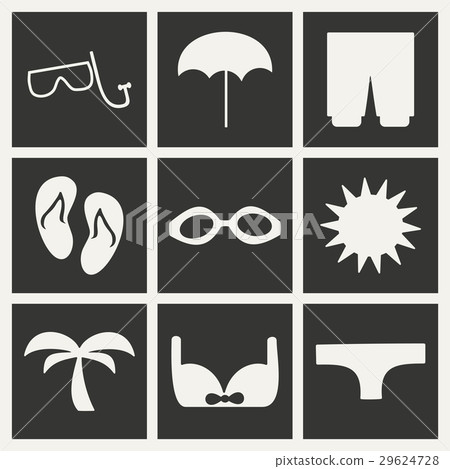 Flat in black and white concept mobile application Flat in black and white concept mobile application 29624728