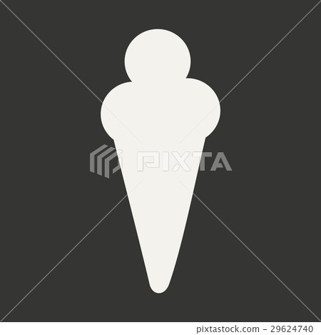 Flat in black and white mobile application ice 29624740