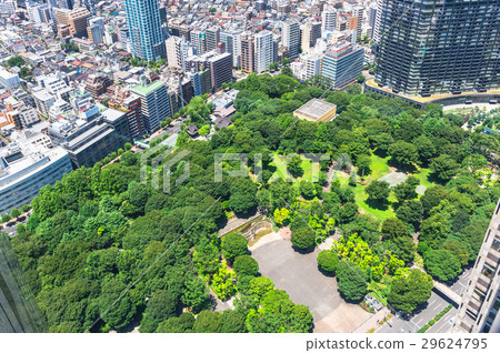 新宿中央公園從東京都政府觀看 新宿中央公園從東京都政府觀看 29624795