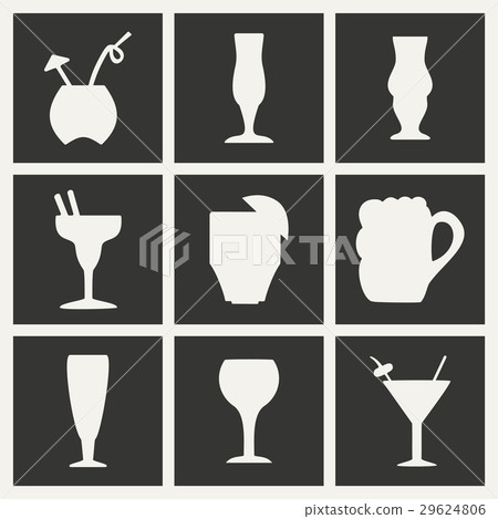 Flat in black and white concept mobile application - Stock Illustration ...