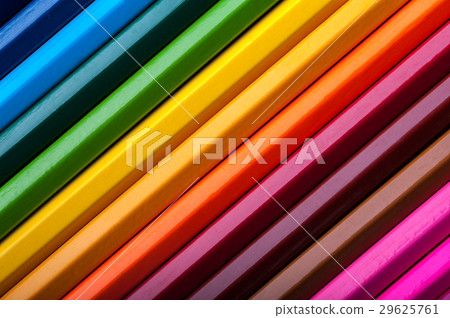 Macro view of colorful pencils. Macro view of colorful pencils. 29625761