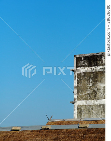 old aged dirty facade of an old residential house old aged dirty facade of an old residential house 29626680