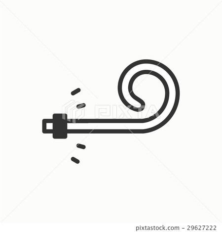 Birthday whistle icon. Party blower noise maker 29627222